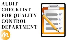 Checklist for Audit in Quality Control